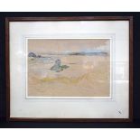 Dr Robert C Robertson Scottish 1890 - 1942) Watercolour Castle Stalker 27 x 38 cm.
