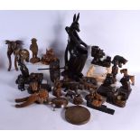 A COLLECTION OF ANTIQUE BLACK FOREST BAVARIAN CARVINGS etc. (qty)
