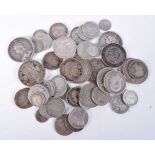 345G OF PRE 1920 SILVER COINS. Weight 345g (qty)