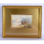 A LARGE ROYAL WORCESTER PORCELAIN PLAQUE by James Stinton. 38 cm x 32 cm.