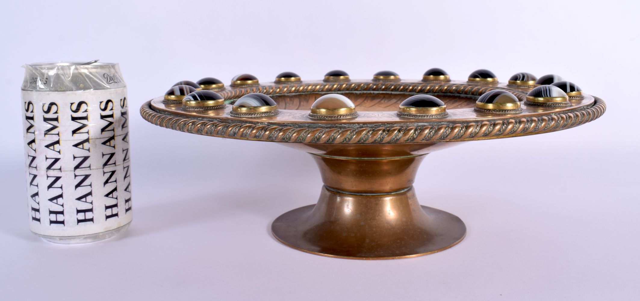 A LOVELY LARGE 19TH CENTURY EUROPEAN AGATE MOUNTED BRONZE TAZZA decorated with foliage. 28 cm x 10 c