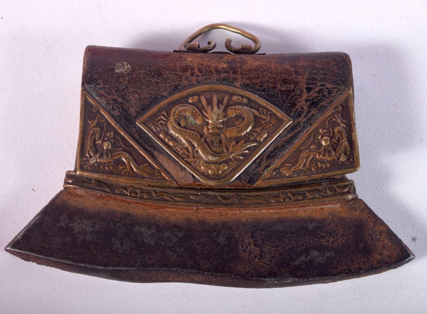 A collection of three 19th Century Tibetan Tinder purses 12cm (3). - Image 2 of 7