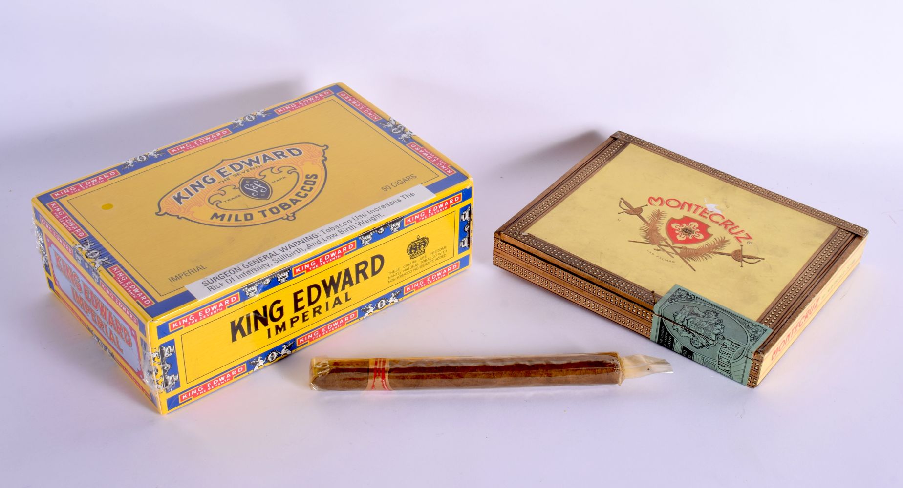 KING EDWARD IMPERIAL CIGARS together with others. (qty)