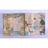 A CHINESE EROTIC BOOKLET 20th Century. 68 cm long open.