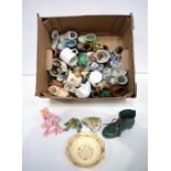 A collection of ceramics, boots, Pink Panther, frogs etc (Qty)