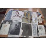 A folio of sketches and pastels (Qty).