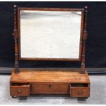 a 19TH Century mahogany dressing table mirror 65 x 58 x 22 cm