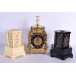 THREE NOVELTY VINTAGE MUSIC BOXES one formed as a decanter. Largest 30 cm high. (3)