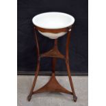 A antique two tier wooden wash stand 79 x 50 cm.