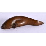 A JAPANESE BRONZE CATFISH. 5.7cm x 2.2cm x 1.3cm, weight 38g