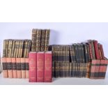 A collection of books including novels by Winston Churchill ,Burkes Peerage etc