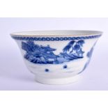 AN 18TH CENTURY CHINESE EXPORT BLUE AND WHITE BOWL Qianlong. 11.5 cm diameter.