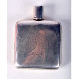 AN UNUSUAL ANTIQUE SILVER MINIATURE PERFUME BOTTLE. 29.7 grams. London 1898. 6 cm x 4.5 cm.