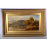 Thomas Whittle, Junior (British 1865-1892) Highland landscape 29 x 60cm
