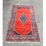 A North West Persian Bakshaish rug 213 x 122 cm.