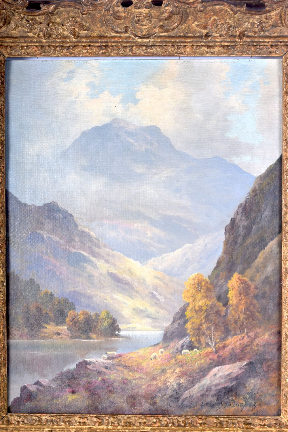 Douglas Falconer (1913-2004) A framed oil on board "Ben Ledi Culander Scotland" 45 x 34cm. - Bild 2 aus 4