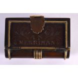 A CHARMING 18TH CENTURY MIXED METAL SNUFF BOX inscribed Jane Merriman. 7.5 cm x 5 cm.