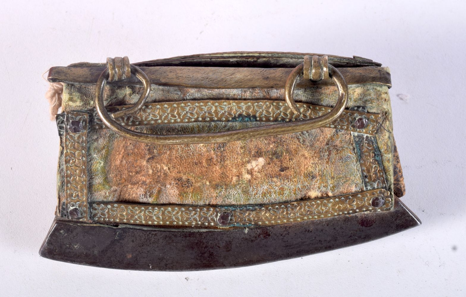 A collection of three 19th Century Tibetan Tinder purses 12cm (3). - Image 5 of 7