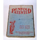 A RARE BOXED SET OF PENFOLD PATENTED RECESS MARKED GOLF BALLS. (11)