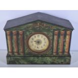 A RARE VICTORY TIN LITHOGRAPH CLOCK BISCUIT BOX. 30 cm x 25 cm.