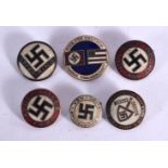 SIX GERMAN MILITARY BADGES. Largest 2.6cm diameter (6)