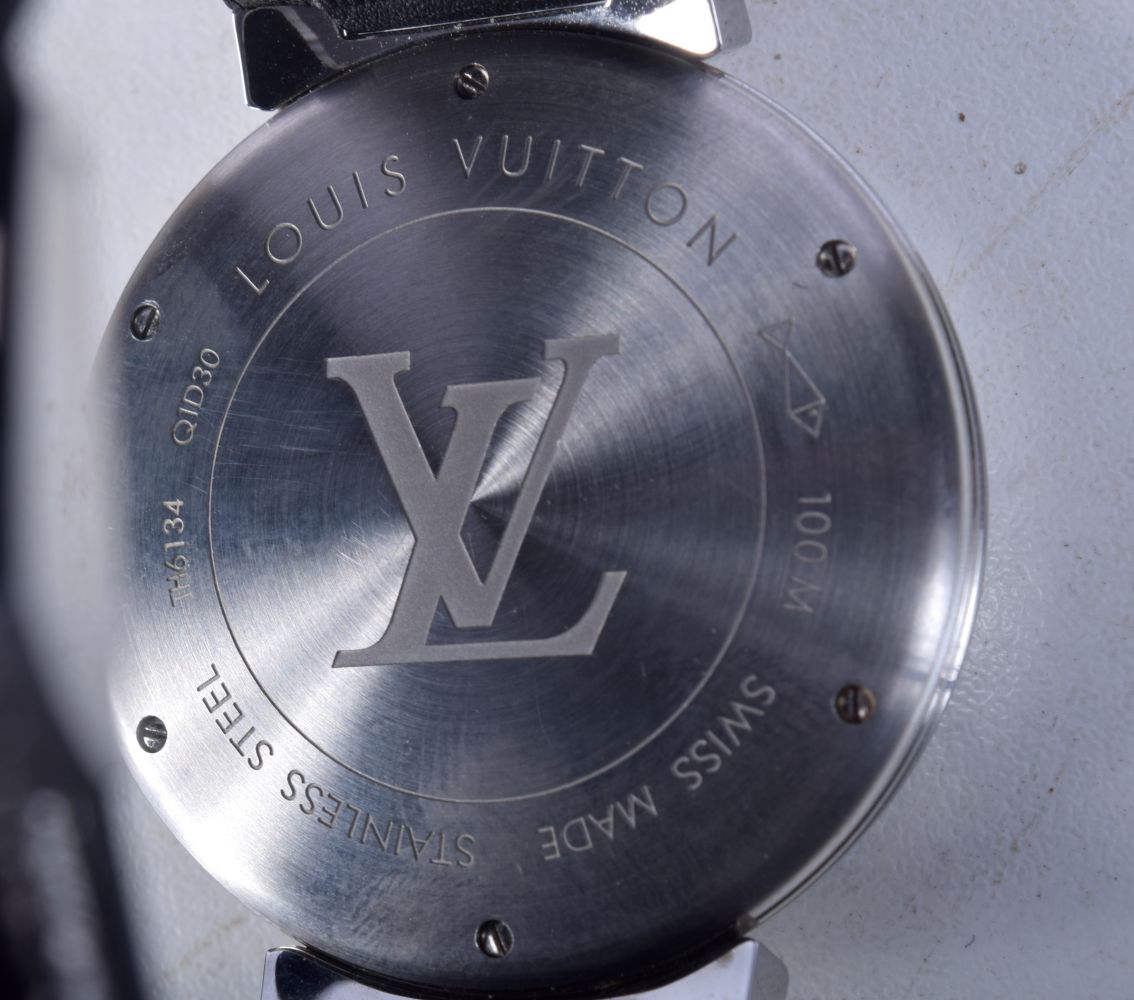 A BOXED LOUIS VUITTON WATCH. 4.5 cm inc crown. - Image 3 of 5