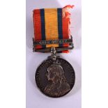 THE QUEENS MEDAL WITH BAR FOR CAPE COLONY. INSCRIBED 9230 CPL A GIBSON RAMC