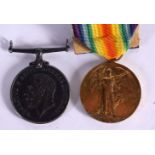 BRITISH WAR 1914/1918 & VICTORY MEDAL 1914/1919 PAIR TO 66632 PTE E W ASKEY NORTHUMBERLAND FUSILIERS