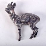 AN ENGLISH SILVER DEER. Sheffield. 33 grams. 5.5 cm x 4.5 cm.