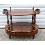 A Victorian walnut Whatnot C 1870 60 x 77 x 62 cm.