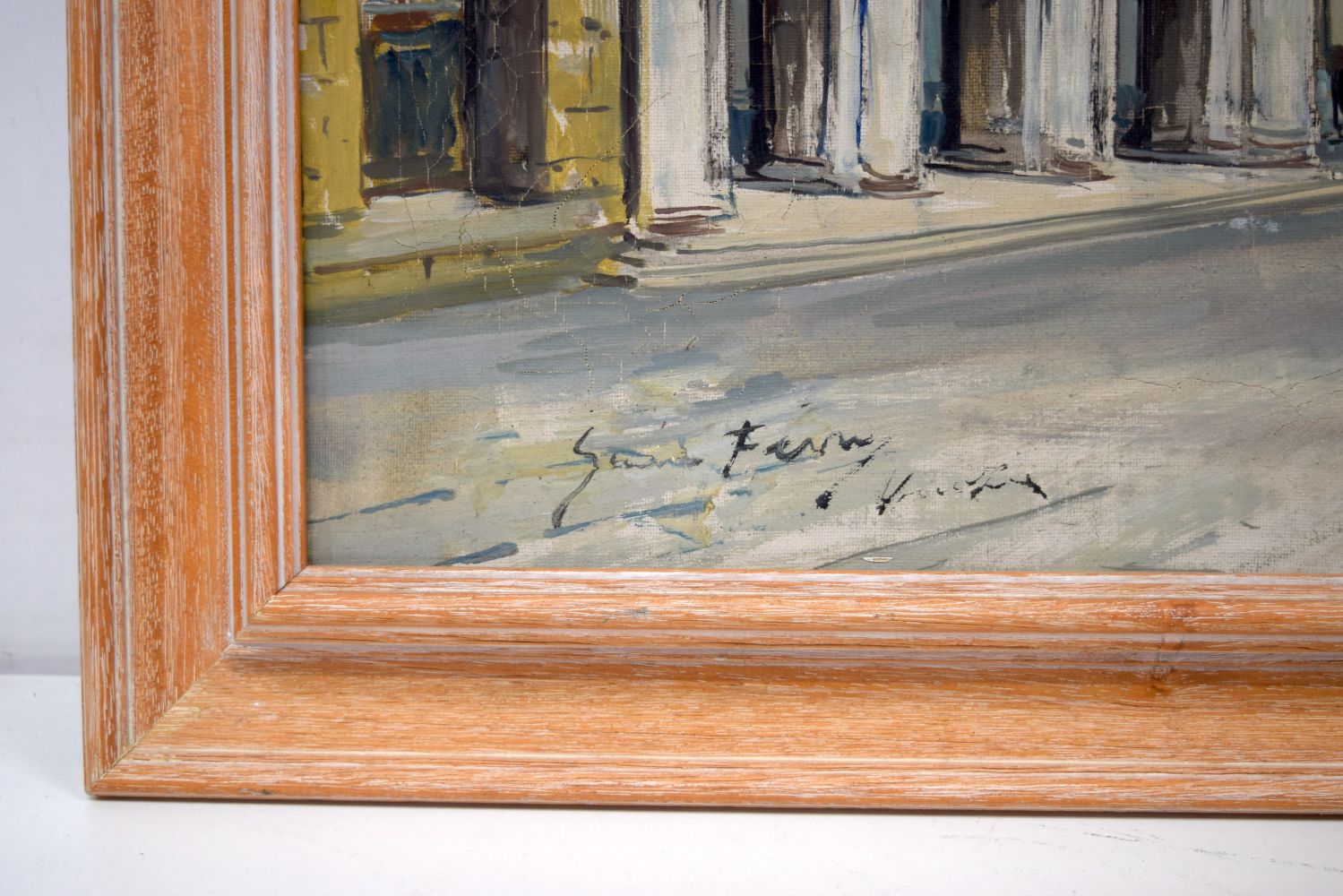 A large framed continental school oil on canvas of Venice, with indistinct signature. Together with - Bild 3 aus 6
