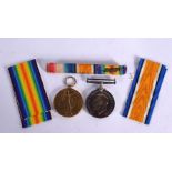 BRITISH WAR 1914/1918 & VICTORY MEDAL 1914/1919 PAIR TO 741822 GNR S J BAUGHAN RA (2)