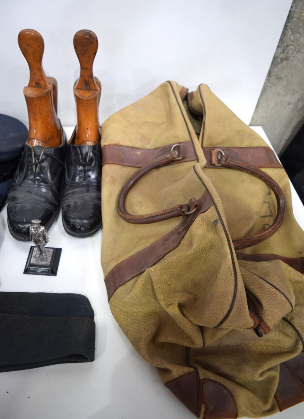 A collection of RAF clothing, caps, shoes ,wooden lasts bag etc (Qty). - Image 4 of 4