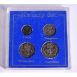 A 1910 SET OF MAUNDY COINS