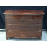 A Mahogany chest with 5 drawers 80 x 108 x 50cm.