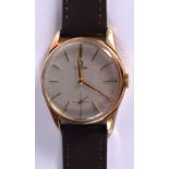 VINTAGE GOLD OMEGA MEN'S MANUAL WINDING WRISTWATCH. Dial 3.4cm incl crown