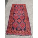 A Turkish Anatolian long rug 290 x 122 cm.