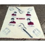 A 1960's Beatles blanket. 156 x 192 cm.