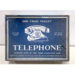 A vintage Chad valley Bakelite child's telephone set with box 10 x 31 x 22 cm