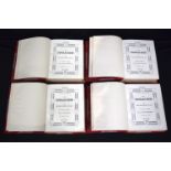 Book of Scotland/Family History by William Frazer DOUGLAS BOOK in four volumes , bound in half red