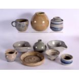 A STUDY COLLECTION OF ENGLISH STUDIO POTTERY. (qty)