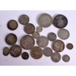 A COLLECTION OF PRE 1947 COINS. Weight 223g (22)