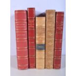 A collection of bindings/art, Sharp (W) LIFE AND LETTERS OF JOSEPH SEVERN, brown half Morocco togeth