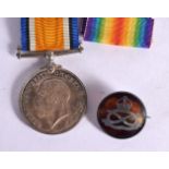 A 1914 – 1918 WAR MEDAL AWARDED TO J61744 ABLE SEAMAN WALTER WILLIAM HOLT ROYAL NAVY TOGETHER WITH A