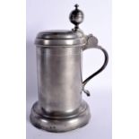 A EUROPEAN PEWTER TANKARD bearing inscription to top 1777. 25 cm x 13 cm.