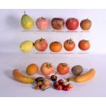 A LARGE COLLECTION OF VINTAGE FRUIT. (qty)