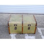 A large vintage Royal Navy trunk 50 x 84 x 51 cm