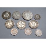A collection of Chinese coins largest 3.5 cm (10).