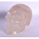 A CONTINENTAL ROCK CRYSTAL SKULL. 10 cm x 8 cm.