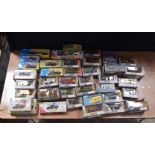 A collection of Boxed Corgi Classic model mostly commercial vehicles (39) in two boxes.